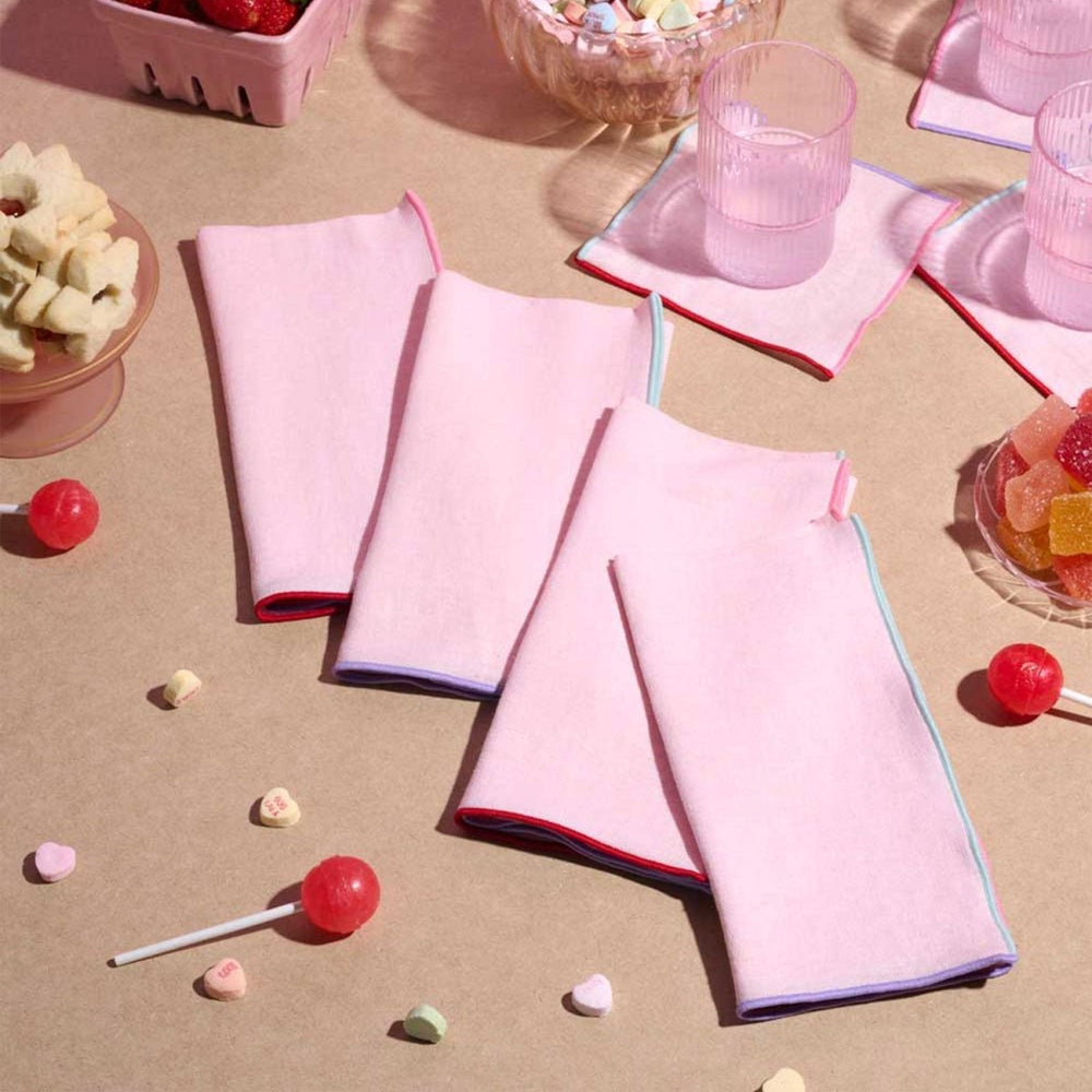 ATELIER SAUCIER Candy Crush Linen Napkins | Set of 4 - lily & onyx