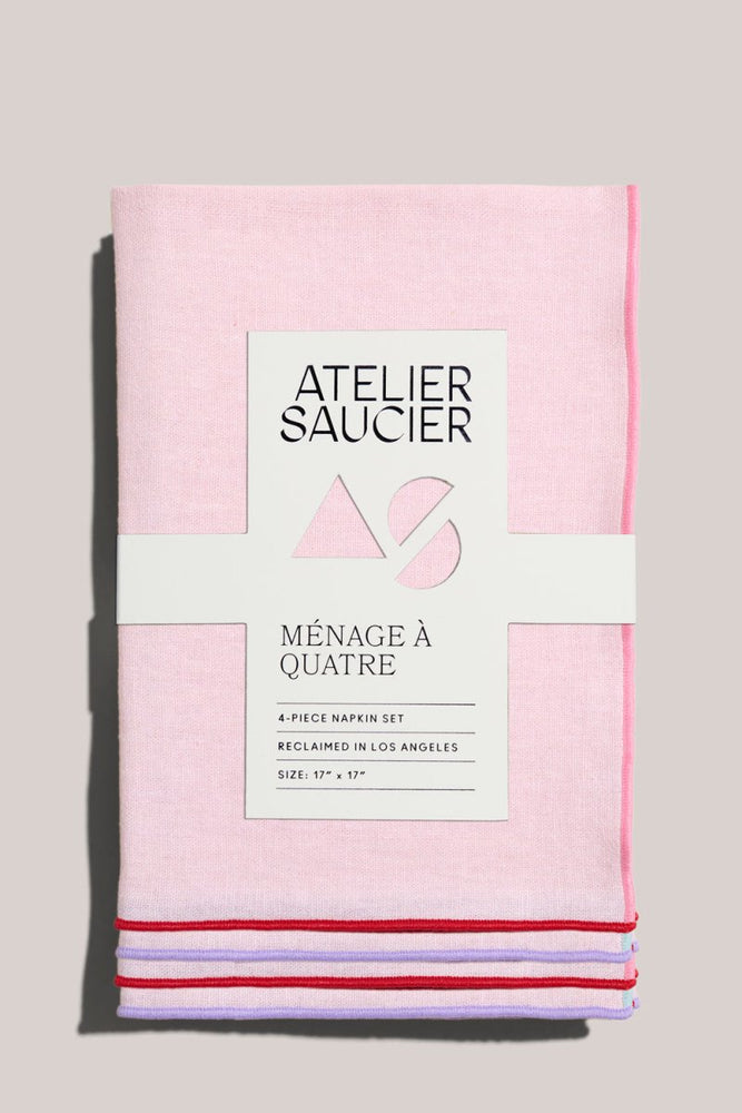 
                      
                        ATELIER SAUCIER Candy Crush Linen Napkins | Set of 4 - lily & onyx
                      
                    