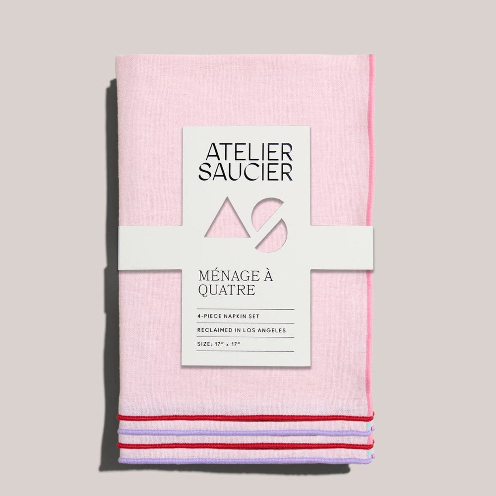 ATELIER SAUCIER Candy Crush Linen Napkins | Set of 4 - lily & onyx