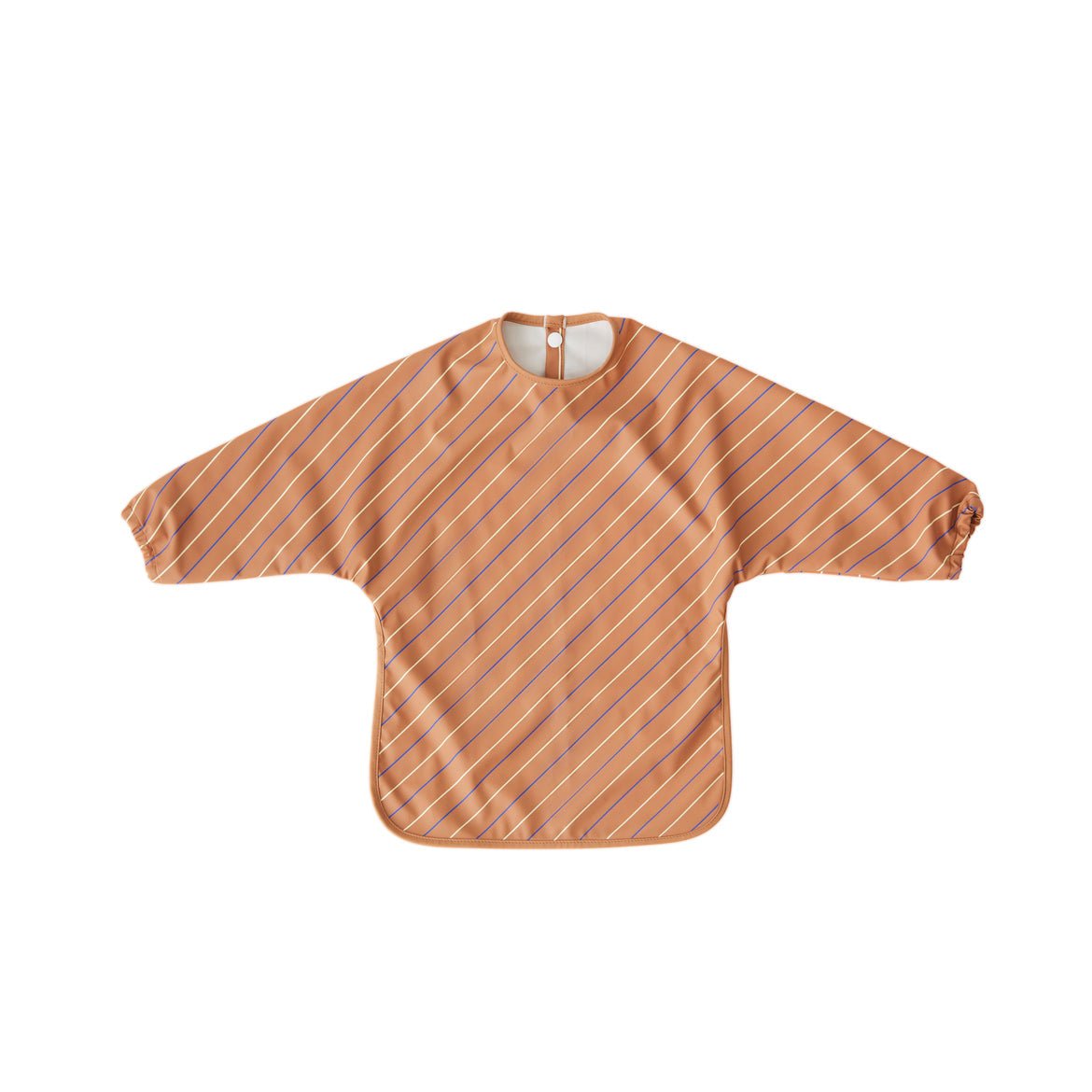 oyoy.us Cape Bib - Striped - Light Rubber / Coral - lily & onyx