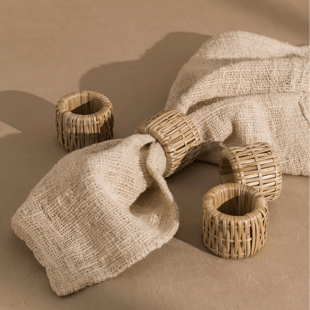 texxture Capri™ Loose Knit Cotton Napkins, Set of 4 - lily & onyx