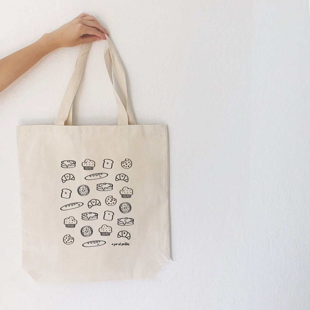 A Jar of Pickles Carbs Cotton Tote - lily & onyx