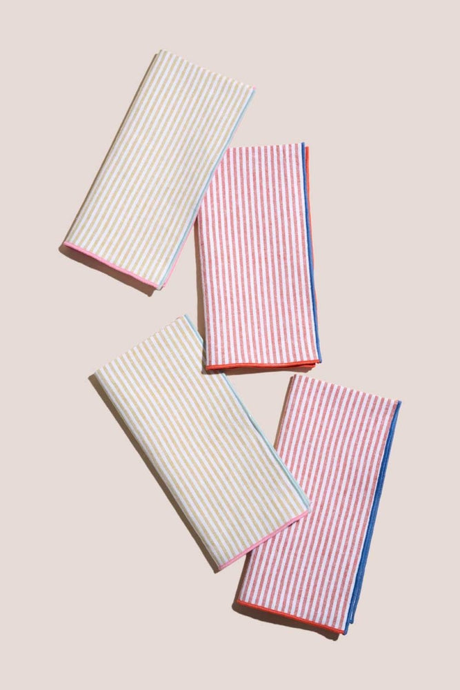 
                      
                        ATELIER SAUCIER Carnival Stripe Napkins | Set of 4 - lily & onyx
                      
                    