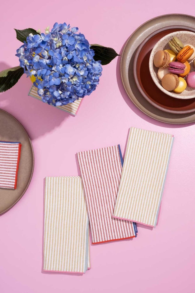 
                      
                        ATELIER SAUCIER Carnival Stripe Napkins | Set of 4 - lily & onyx
                      
                    