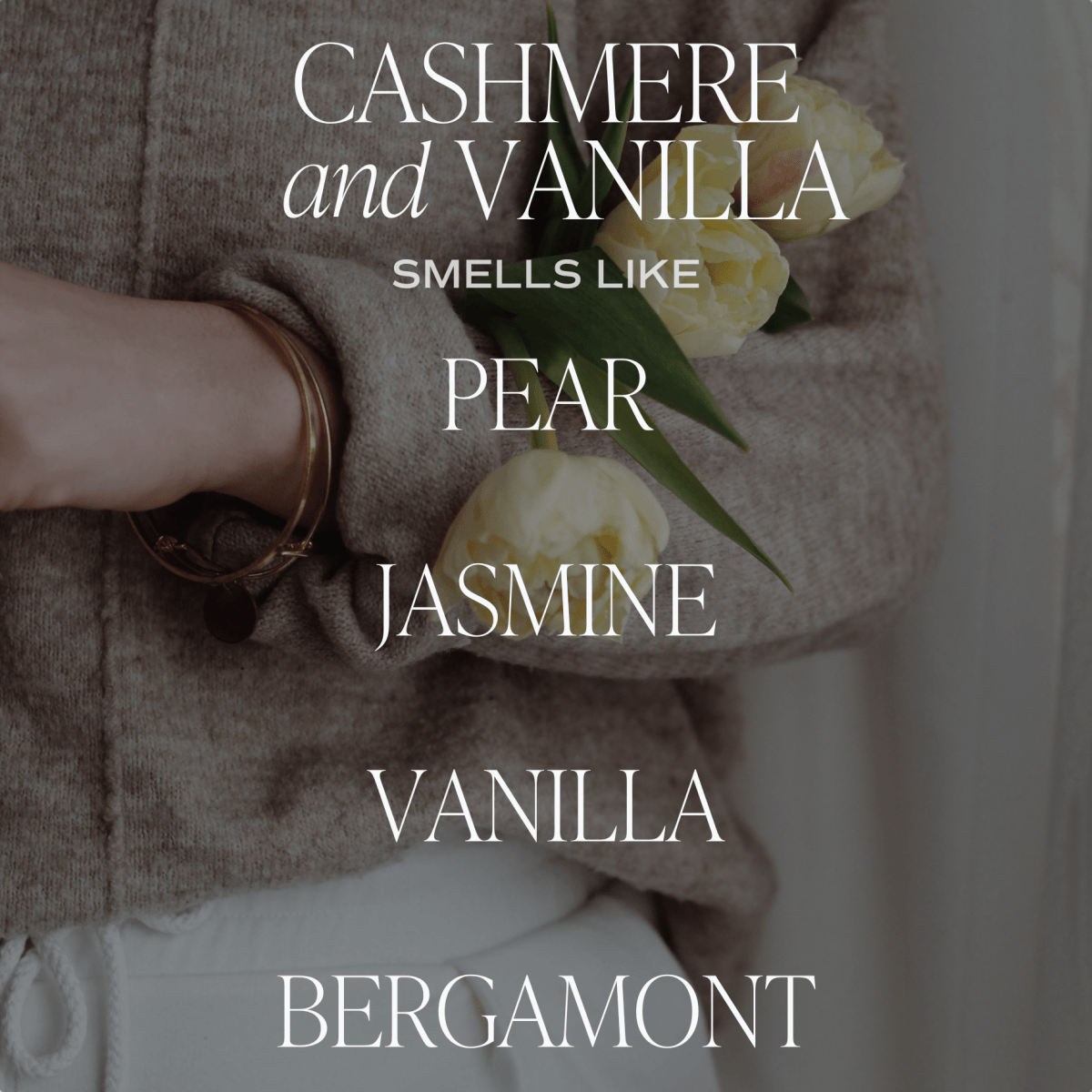 Sweet Water Decor Cashmere and Vanilla Soy Candle - Clear Jar - 9 oz - lily & onyx
