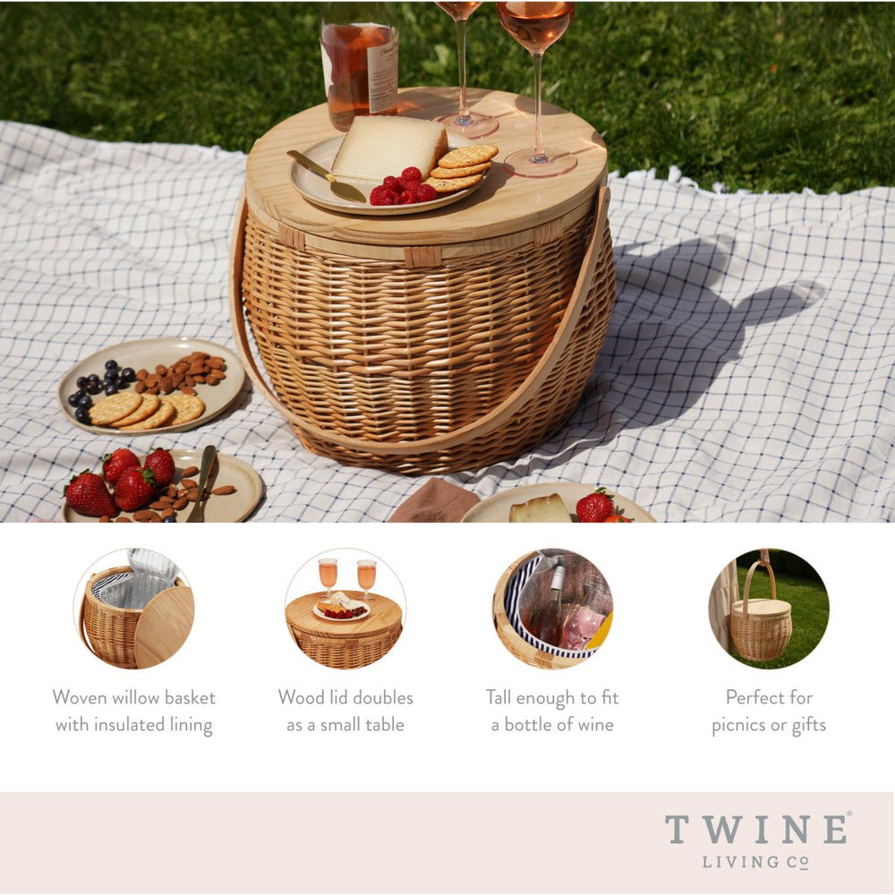 
                      
                        Twine Living Cask Willow Picnic Basket - lily & onyx
                      
                    