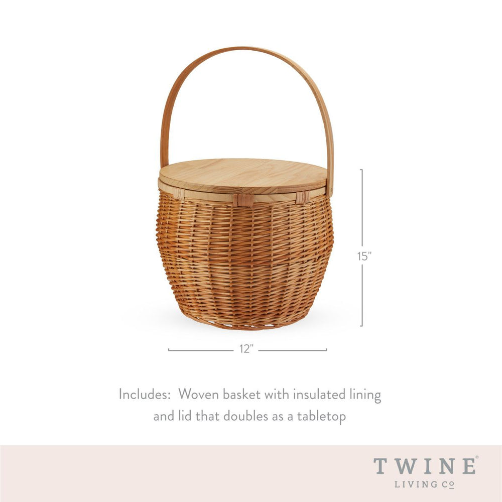 
                      
                        Twine Living Cask Willow Picnic Basket - lily & onyx
                      
                    