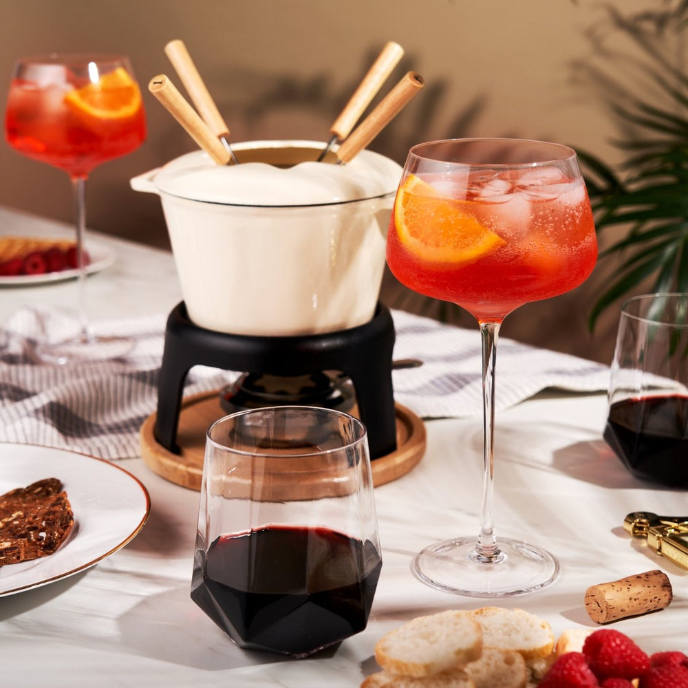 Twine Living Cast Iron Fondue Set - lily & onyx