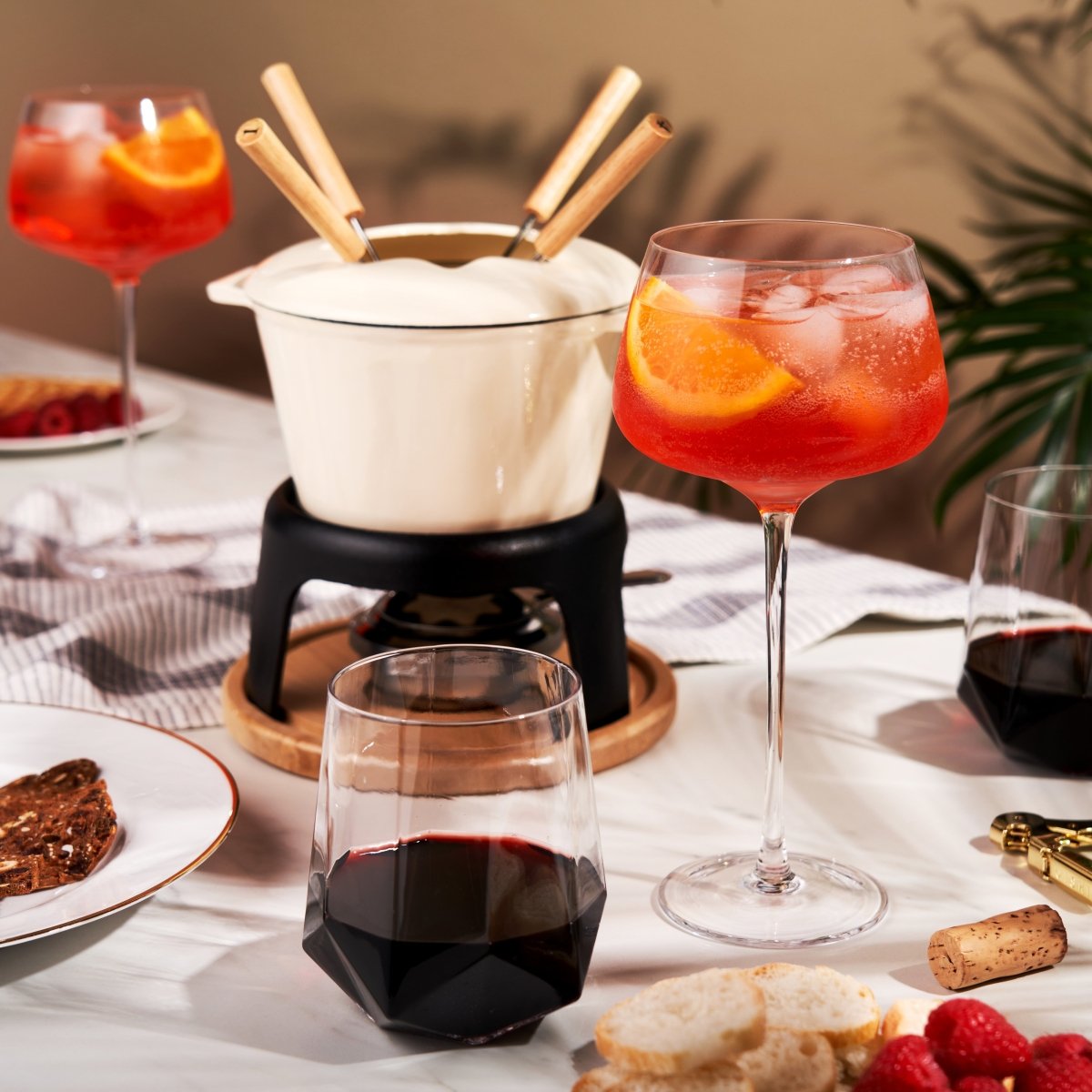 Twine Living Cast Iron Fondue Set - lily & onyx