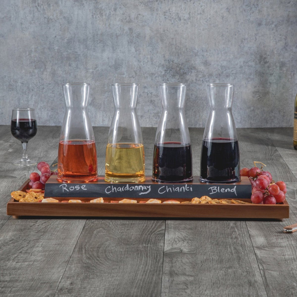 
                      
                        Picnic Time Family of Brands Cava Wine Tasting Kit with 4 Glass Carafes - lily & onyx
                      
                    