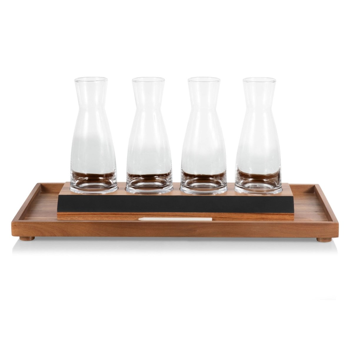 Picnic Time Family of Brands Cava Wine Tasting Kit with 4 Glass Carafes - lily & onyx