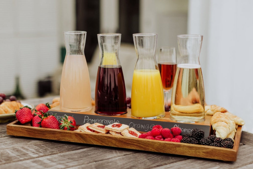 
                      
                        Picnic Time Family of Brands Cava Wine Tasting Kit with 4 Glass Carafes - lily & onyx
                      
                    