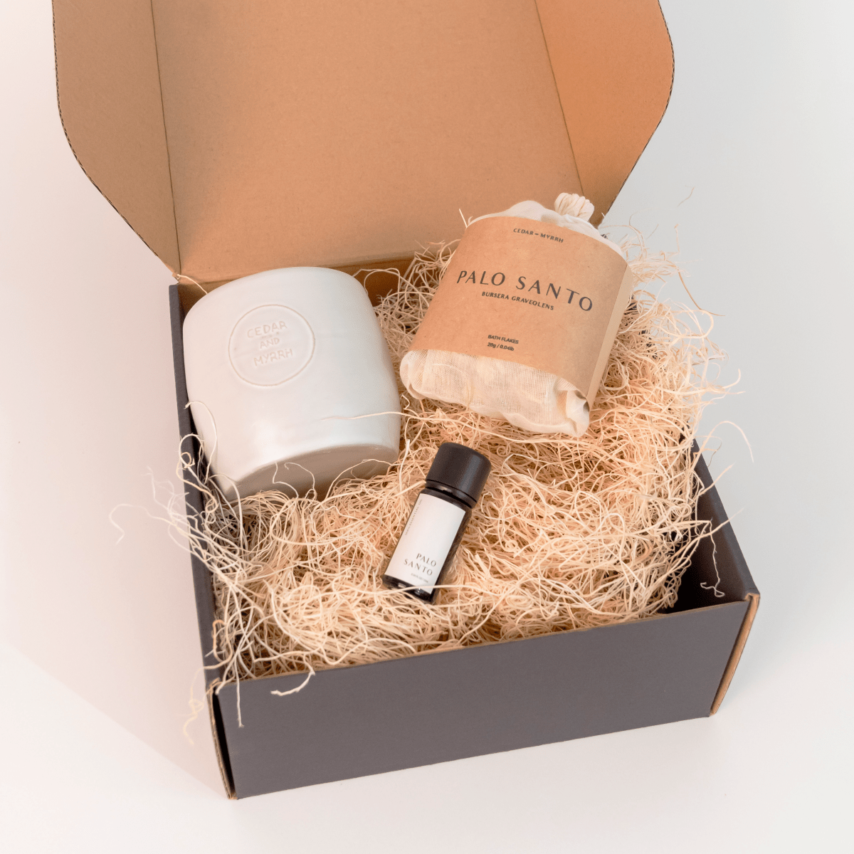 CEDAR AND MYRRH Sacred Harmony Palo Santo Gift Set