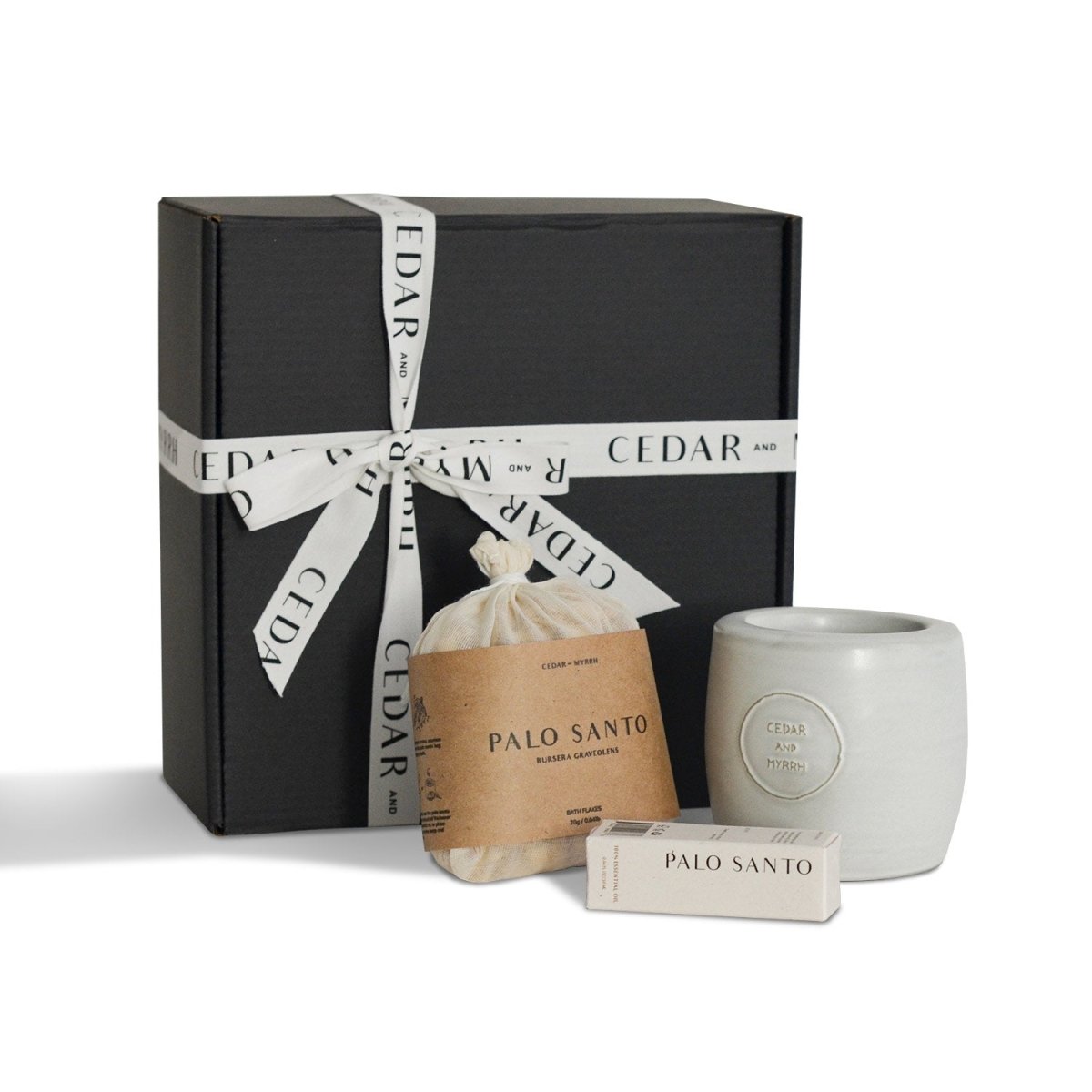 CEDAR AND MYRRH Sacred Harmony Palo Santo Gift Set