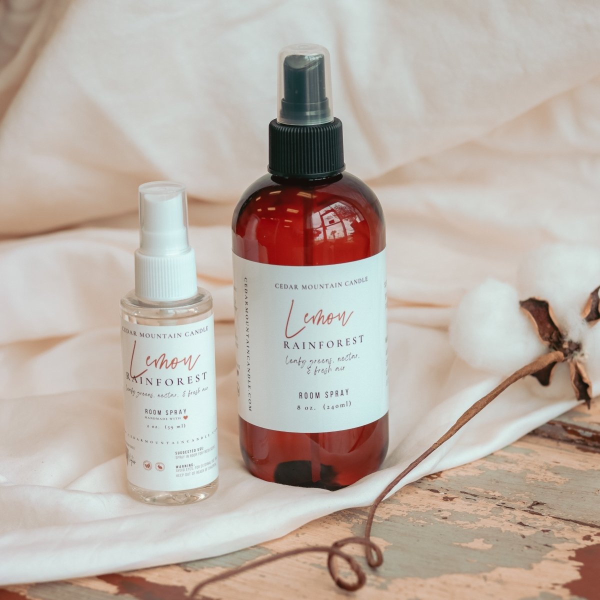 Cedar Mountain Candle Natural Room Spray - All - Natural Vegan Home Fragrance