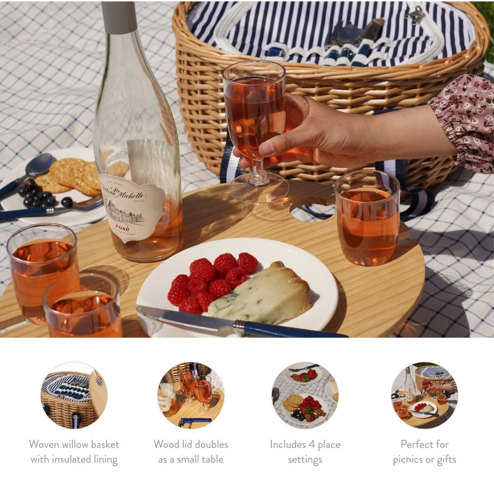 
                      
                        Twine Living Central Park Willow Picnic Basket for Four - lily & onyx
                      
                    