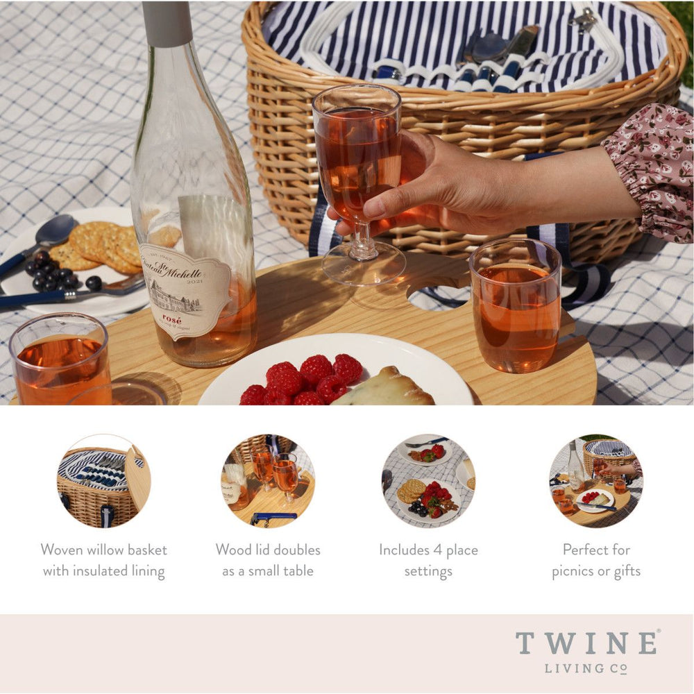 
                      
                        Twine Living Central Park Willow Picnic for Four - lily & onyx
                      
                    