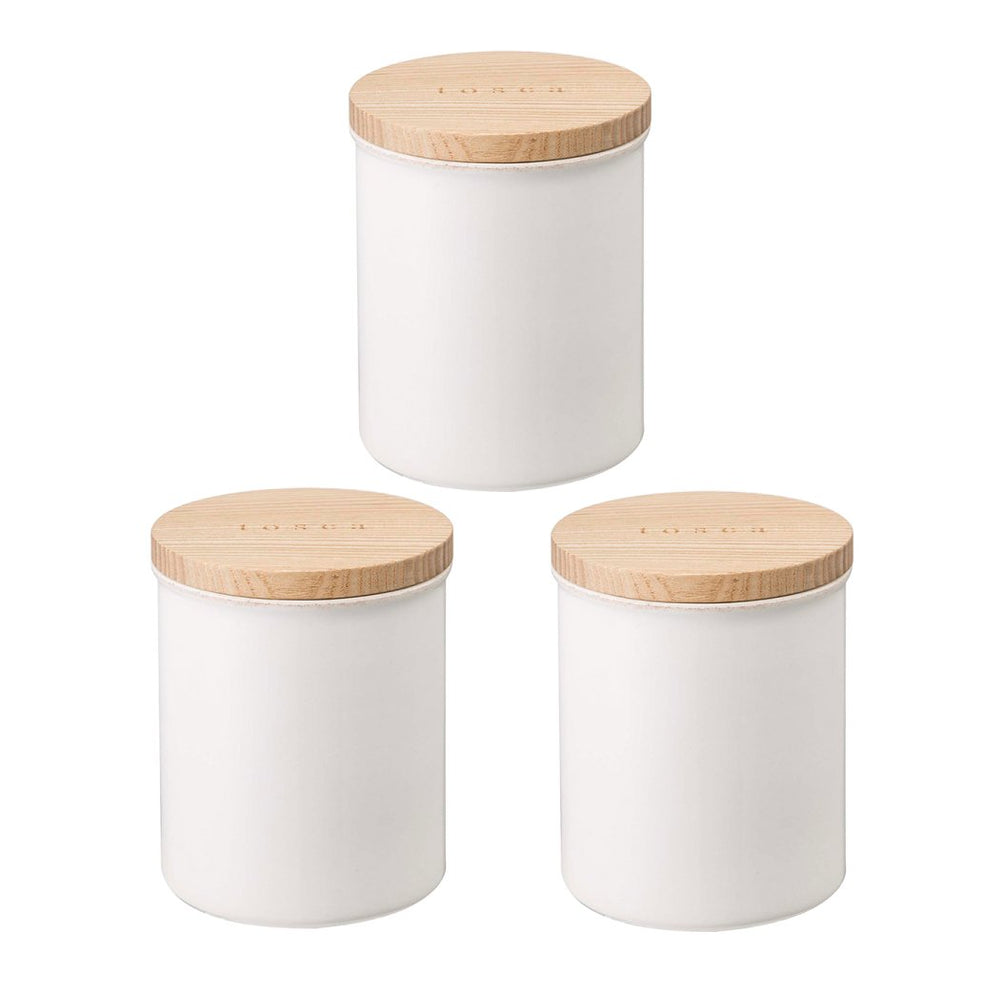 Yamazaki Home Ceramic Food Canister, Set of 3 - lily & onyx