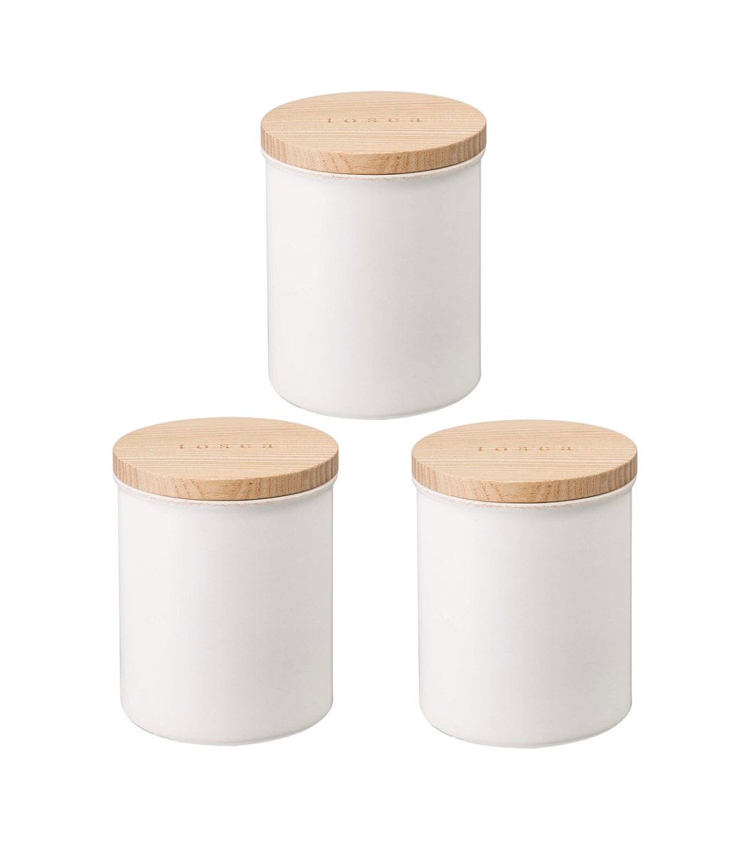 Yamazaki Home Ceramic Food Canister, Set of 3 - lily & onyx