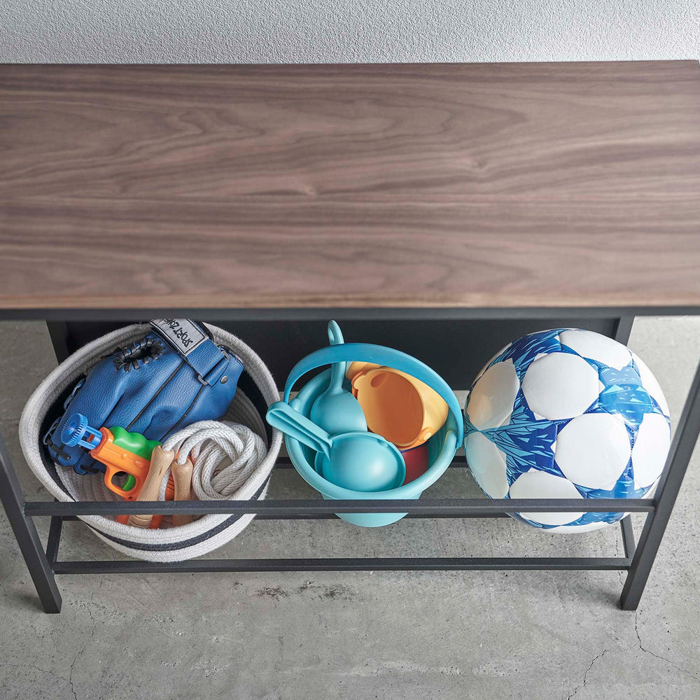
                      
                        Entryway Storage Organizer + Bench, 18" H  - Steel + Wood
                      
                    