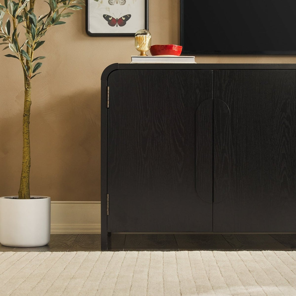 
                      
                        Walker Edison Chantelle 64" Modern Curved Buffet Sideboard & TV Stand - lily & onyx
                      
                    