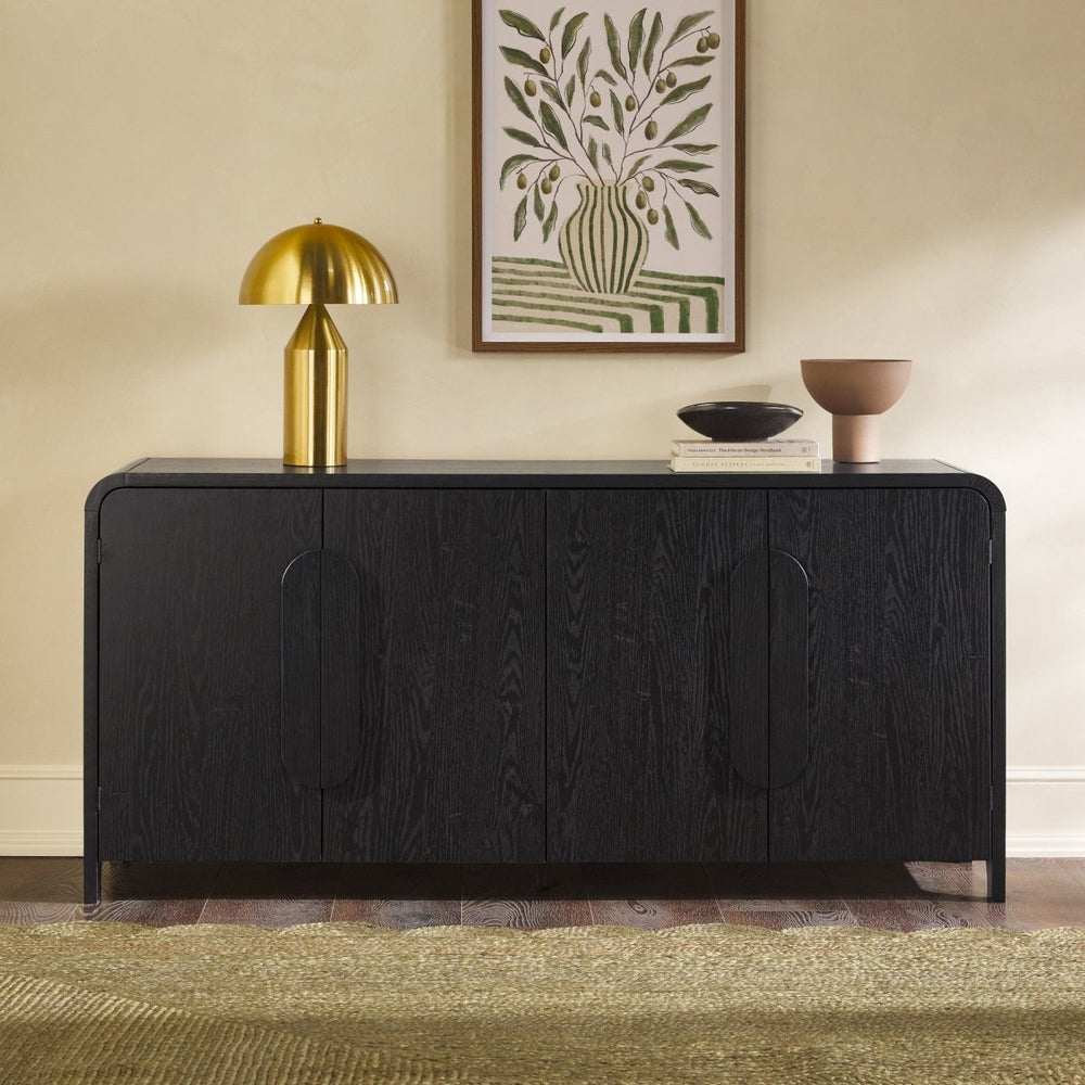 
                      
                        Walker Edison Chantelle 64" Modern Curved Buffet Sideboard & TV Stand - lily & onyx
                      
                    