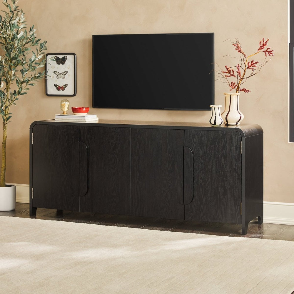 
                      
                        Walker Edison Chantelle 64" Modern Curved Buffet Sideboard & TV Stand - lily & onyx
                      
                    
