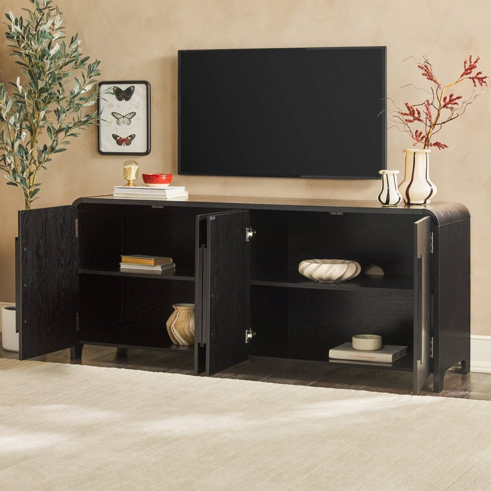 
                      
                        Walker Edison Chantelle 64" Modern Curved Buffet Sideboard & TV Stand - lily & onyx
                      
                    