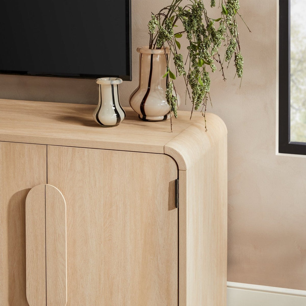 
                      
                        Walker Edison Chantelle 64" Modern Curved Buffet Sideboard & TV Stand - lily & onyx
                      
                    