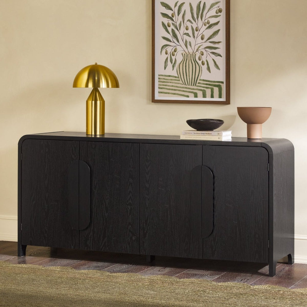 
                      
                        Walker Edison Chantelle 64" Modern Curved Buffet Sideboard & TV Stand - lily & onyx
                      
                    