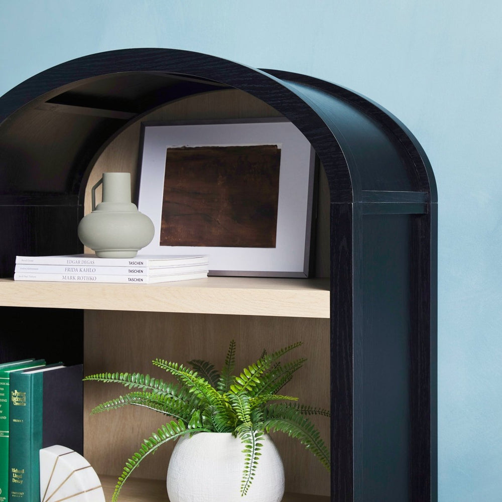 
                      
                        Walker Edison Chantelle Modern Arched Bookshelf with Cabinet
                      
                    
