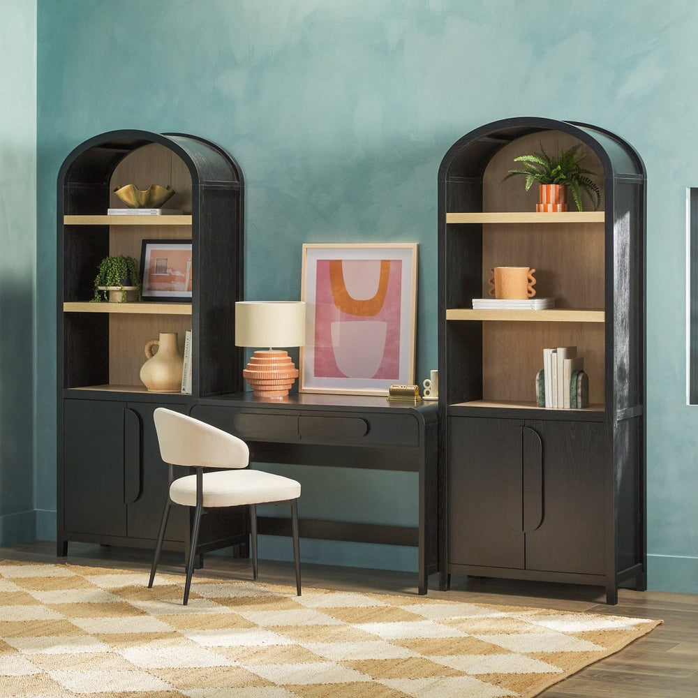
                      
                        Walker Edison Chantelle Modern Arched Bookshelf with Cabinet
                      
                    