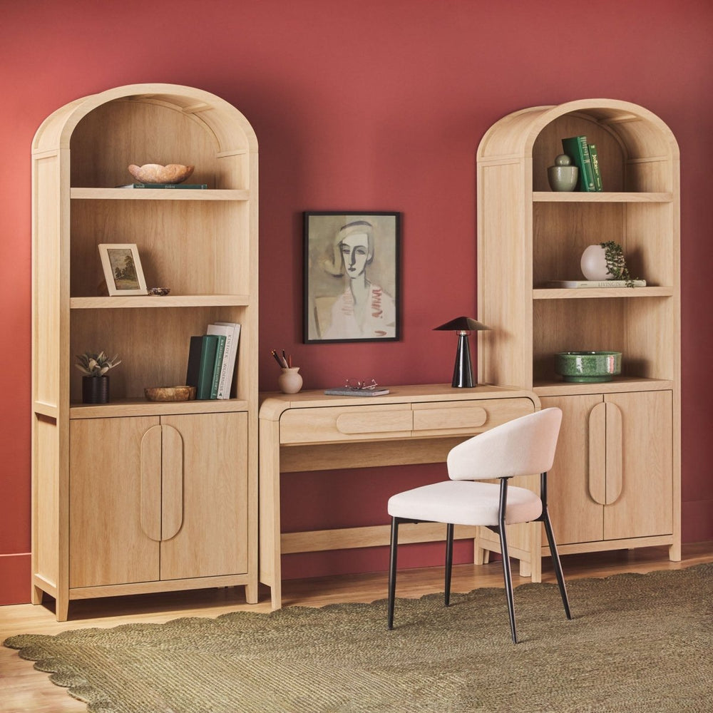 
                      
                        Walker Edison Chantelle Modern Arched Bookshelf with Cabinet
                      
                    