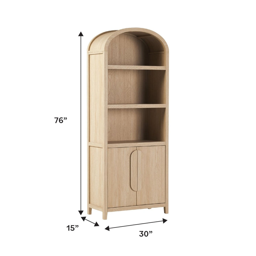 
                      
                        Walker Edison Chantelle Modern Arched Bookshelf with Cabinet
                      
                    