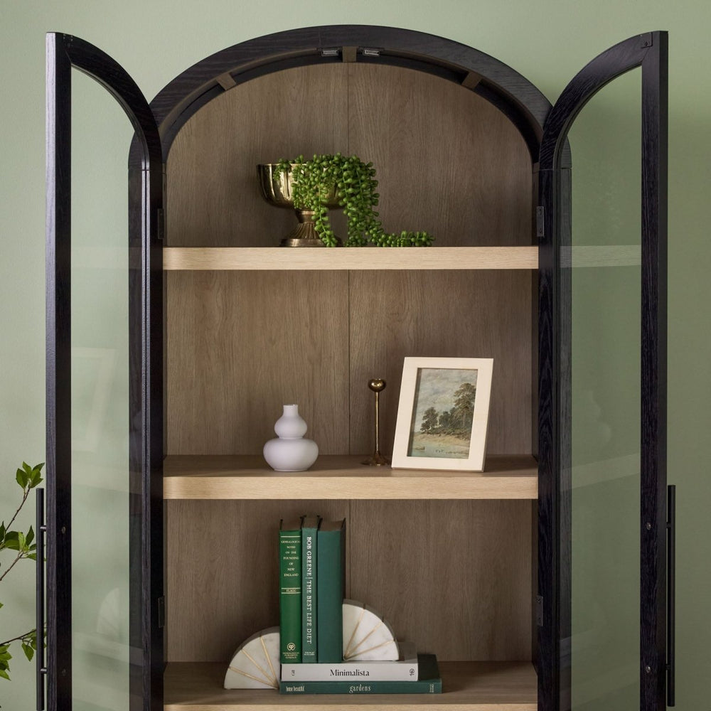 
                      
                        Walker Edison Chantelle Modern Arched Bookshelf with Glass Doors
                      
                    