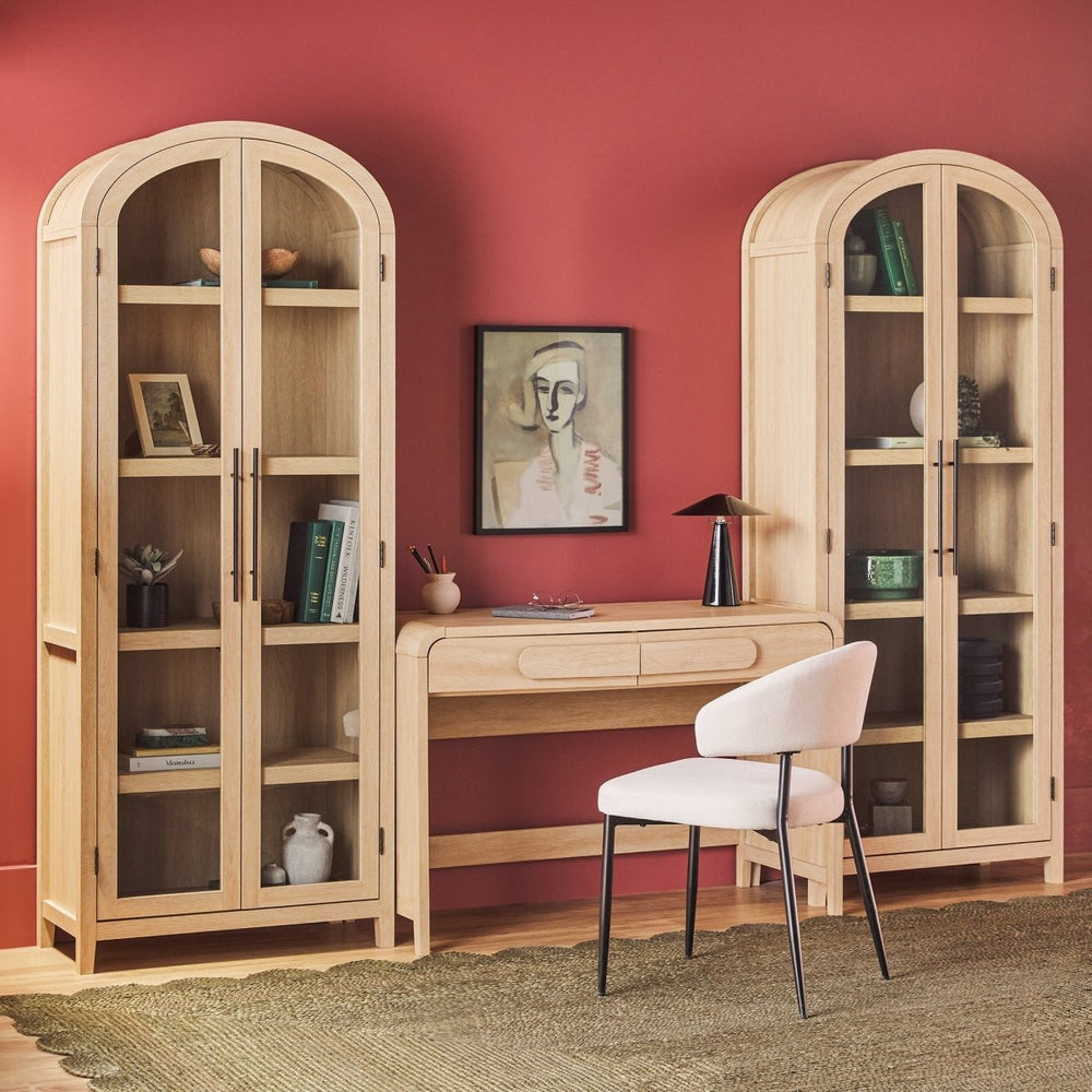 
                      
                        Walker Edison Chantelle Modern Arched Bookshelf with Glass Doors
                      
                    