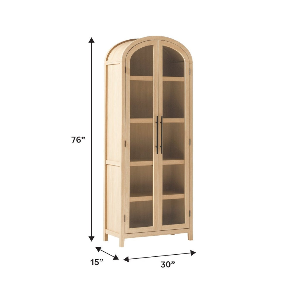 
                      
                        Walker Edison Chantelle Modern Arched Bookshelf with Glass Doors
                      
                    