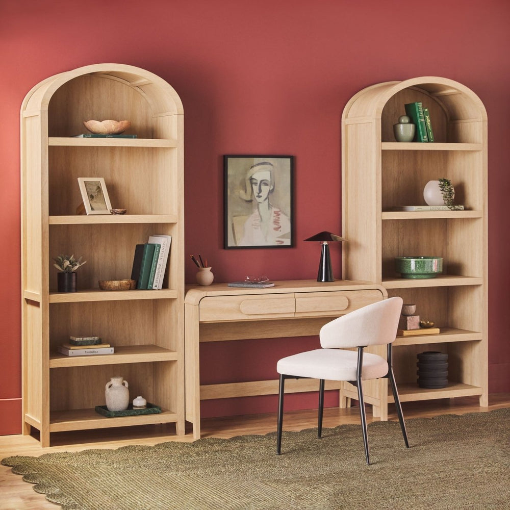 
                      
                        Walker Edison Chantelle Modern Arched Bookshelf with Open Shelves - lily & onyx
                      
                    