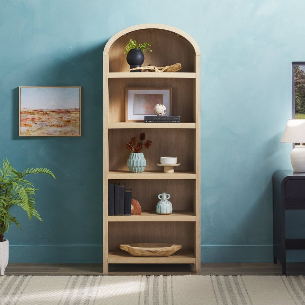 
                      
                        Walker Edison Chantelle Modern Arched Bookshelf with Open Shelves - lily & onyx
                      
                    