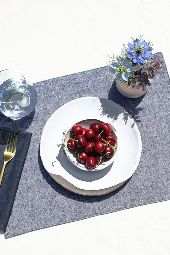 
                      
                        ATELIER SAUCIER Charcoal Chambray Placemat - lily & onyx
                      
                    