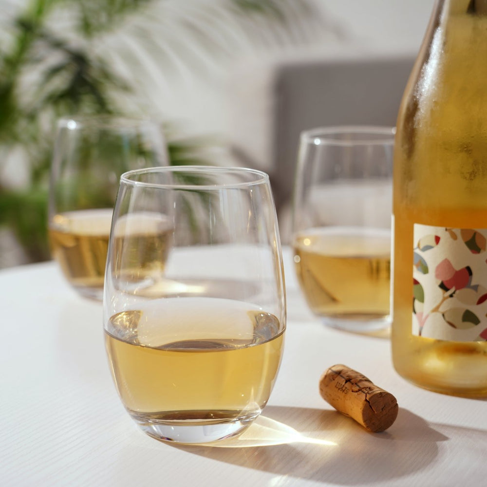 True Chateau Stemless White Wine Glasses, Set of 4 - lily & onyx