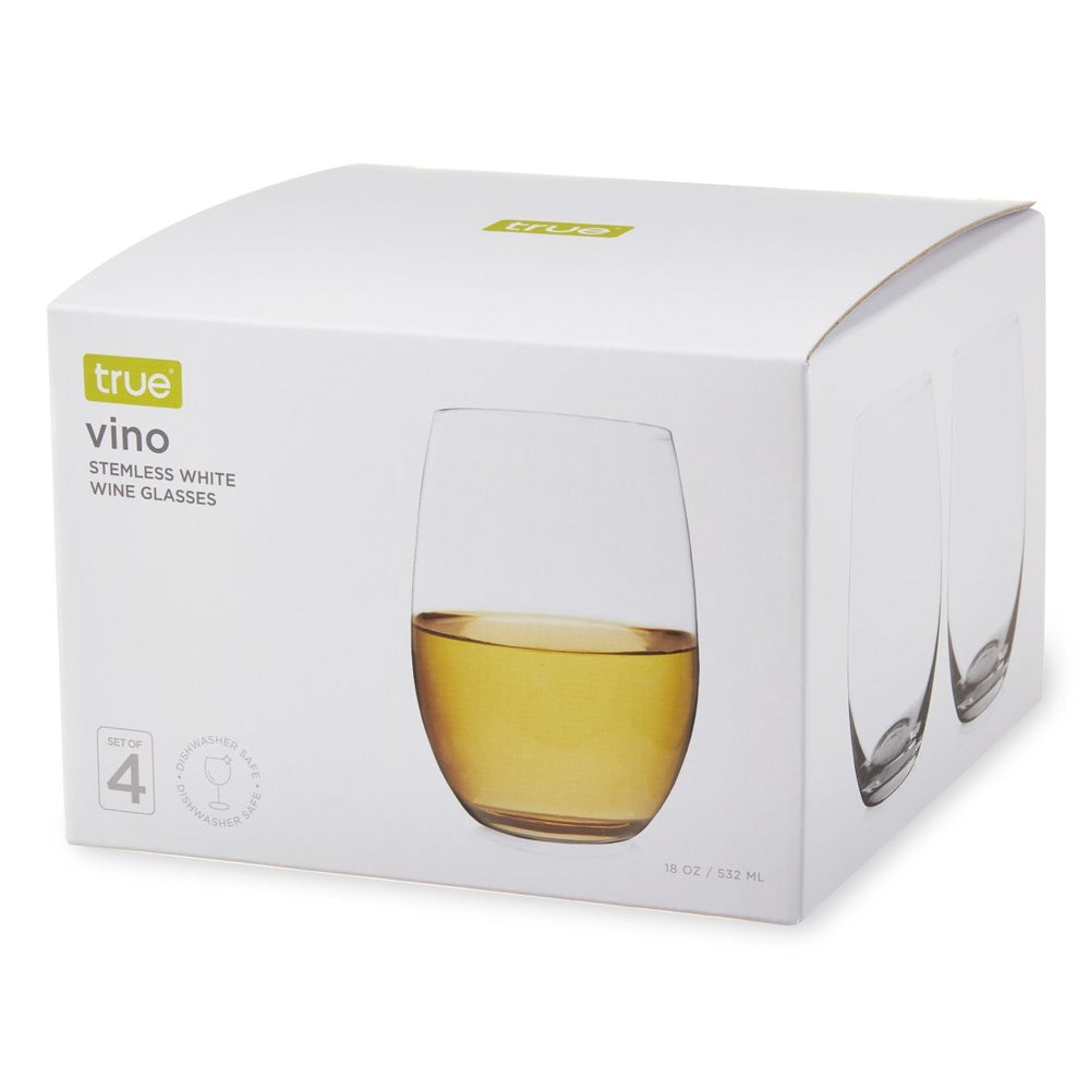
                      
                        True Chateau Stemless White Wine Glasses, Set of 4 - lily & onyx
                      
                    