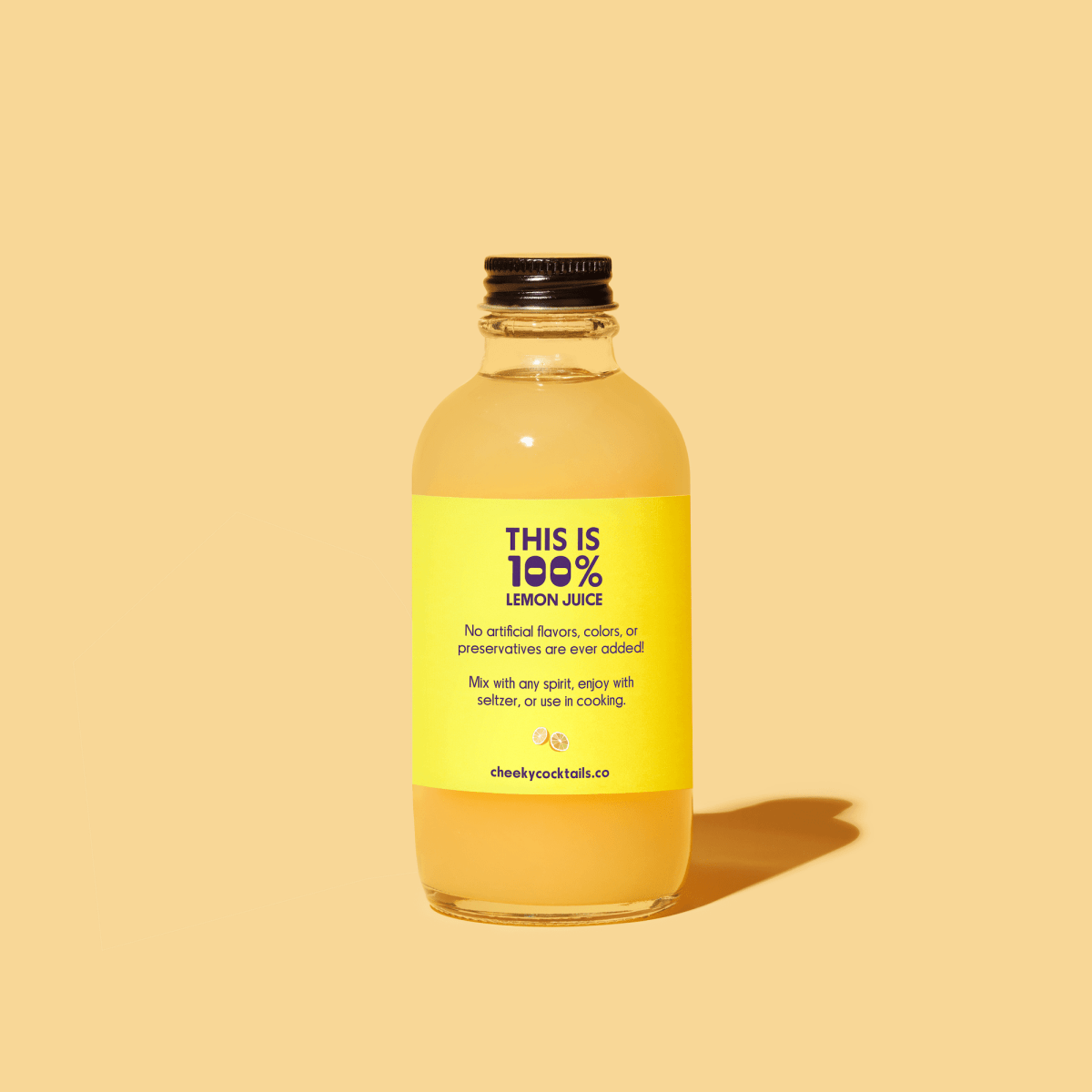 Cheeky Cocktails 100% Pure Lemon Juice - All - Natural, No Preservatives