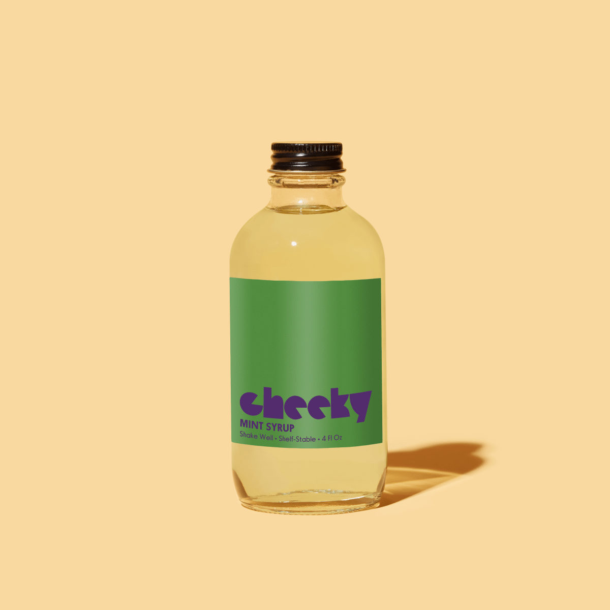 Cheeky Cocktails Natural Mint Cocktail Syrup - Real Mint & Cane Sugar Bar Mixer