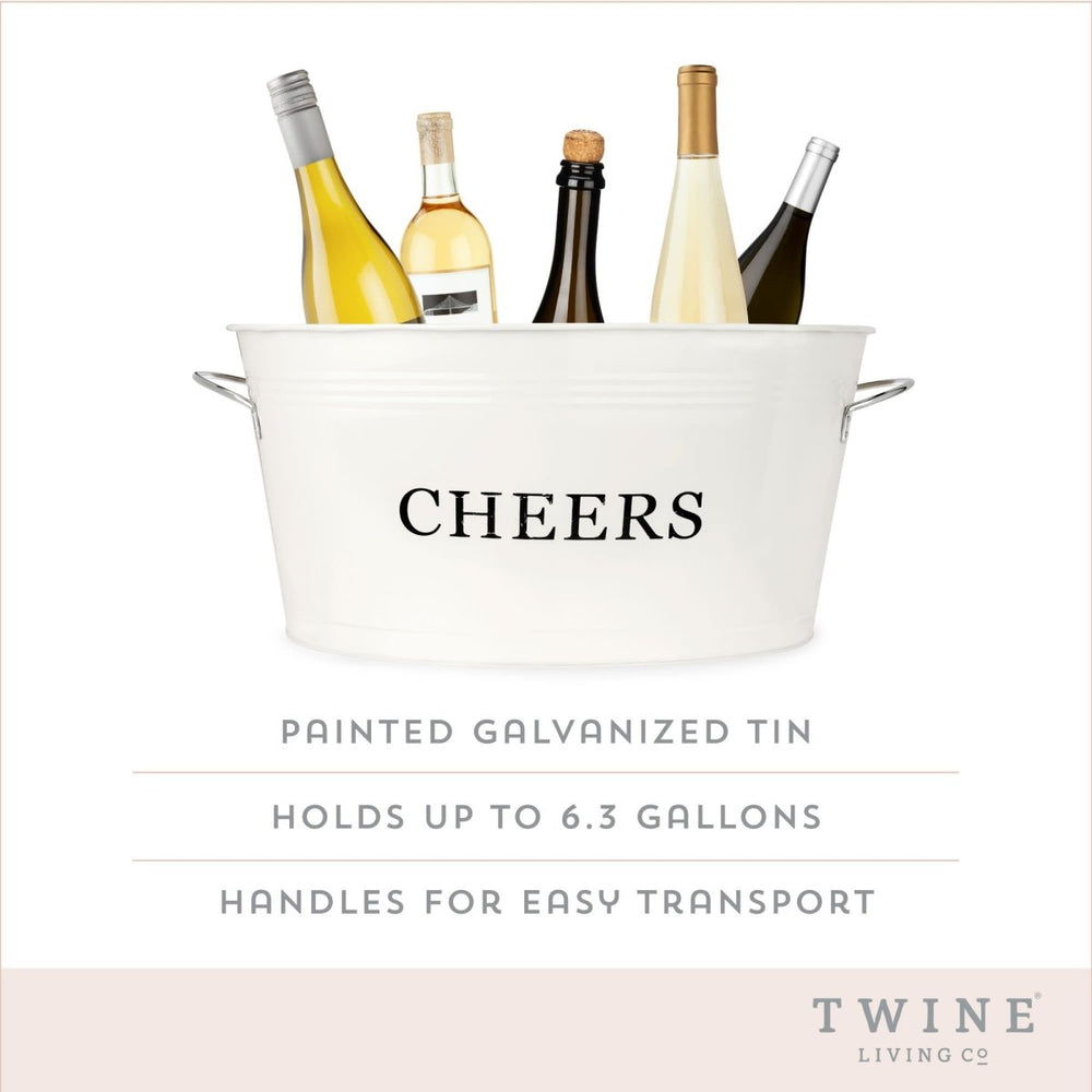 
                      
                        Twine Living Cheers Galvanized Metal Tub - lily & onyx
                      
                    