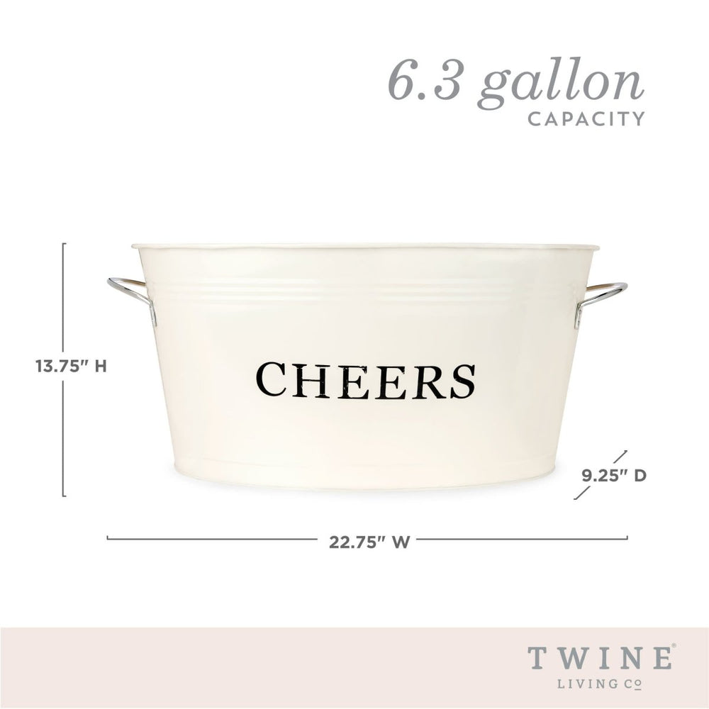 
                      
                        Twine Living Cheers Galvanized Metal Tub - lily & onyx
                      
                    