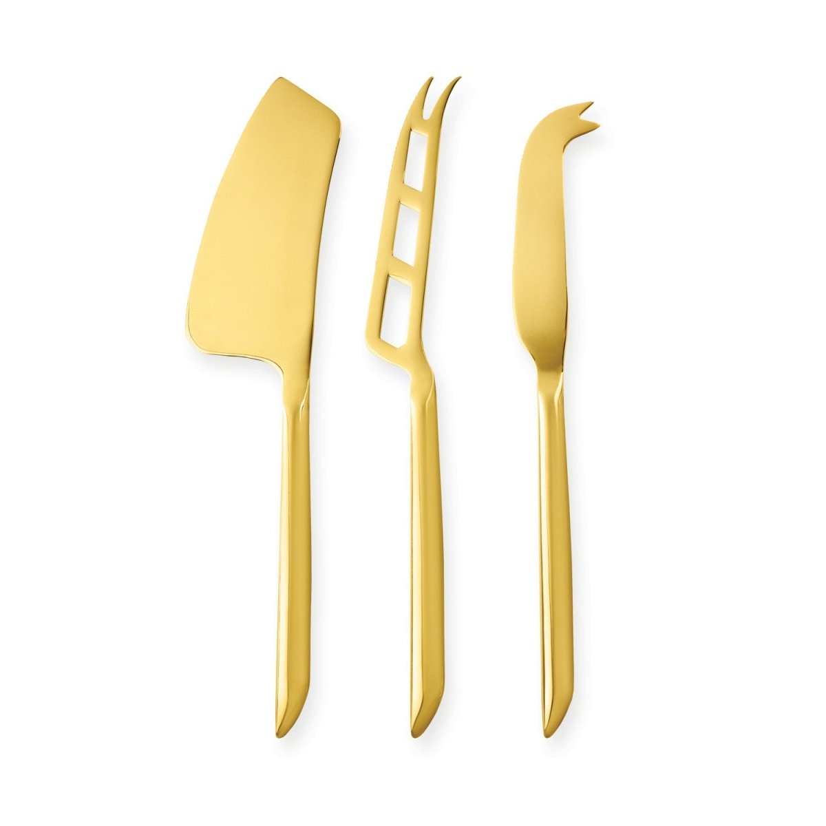 Viski Cheese Knives in Gold, Set of 3 - lily & onyx