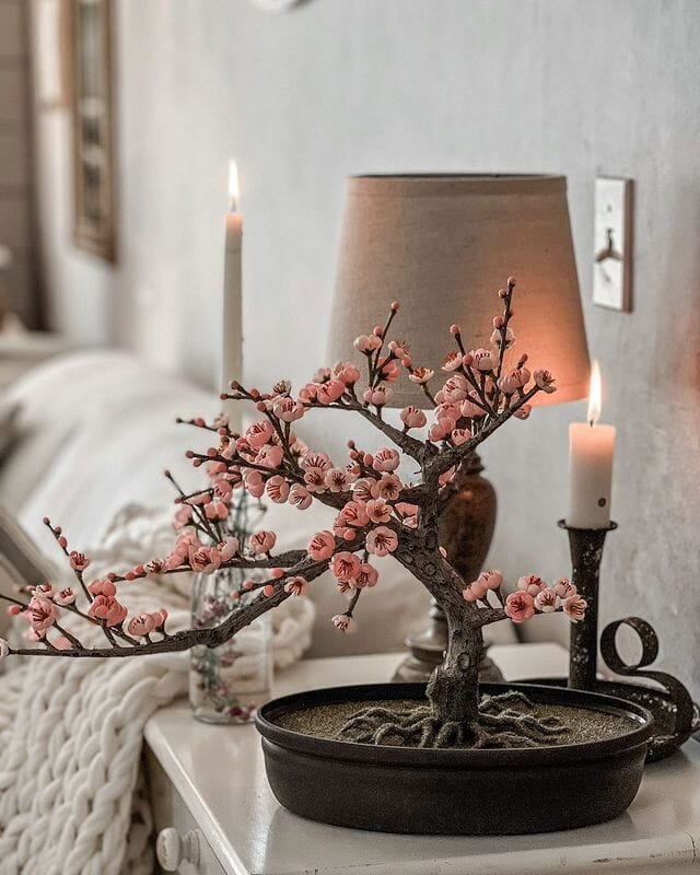 Nearly Natural Cherry Blossom Bonsai Silk Tree