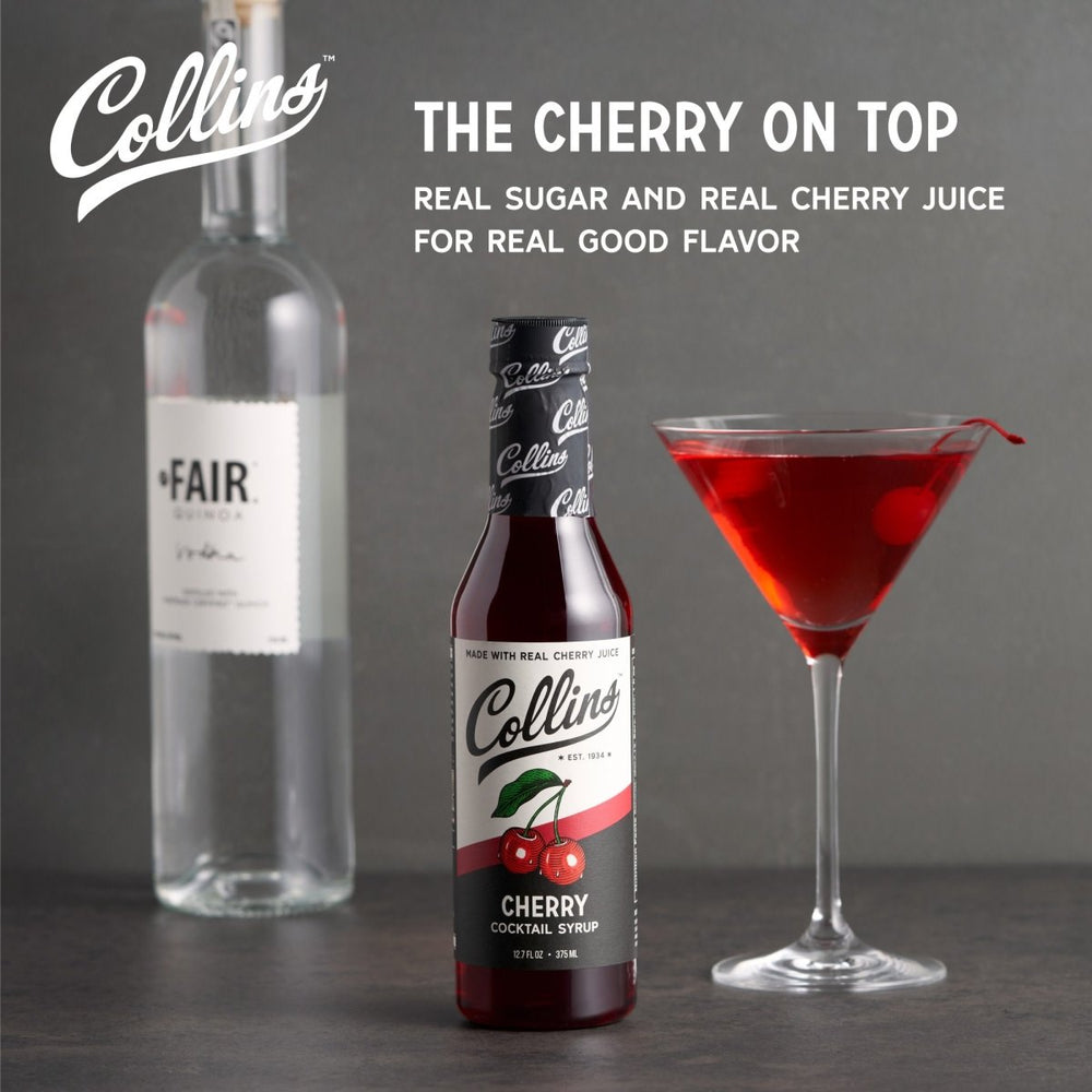 
                      
                        Collins Cherry Cocktail Syrup, 12.7 oz - lily & onyx
                      
                    