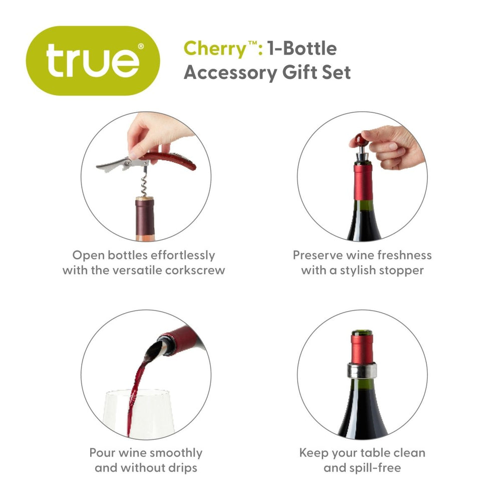 
                      
                        True Cherry Single Bottle Box & Wine Tool Gift Set - lily & onyx
                      
                    